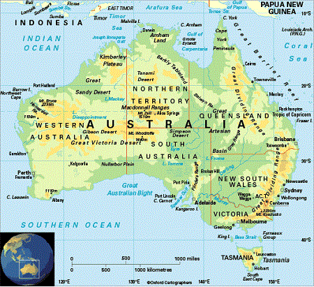 Australie_mapa